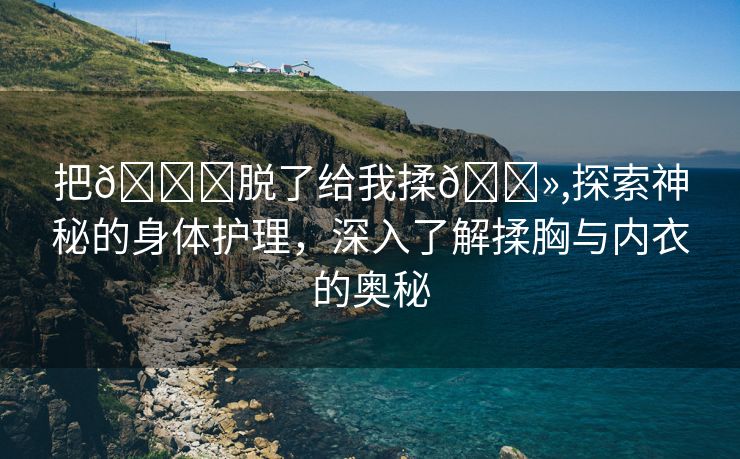 把👙脱了给我揉🐻,探索神秘的身体护理，深入了解揉胸与内衣的奥秘