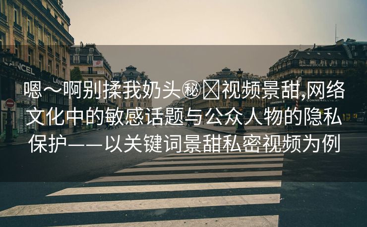 嗯～啊别揉我奶头㊙️视频景甜,网络文化中的敏感话题与公众人物的隐私保护——以关键词景甜私密视频为例