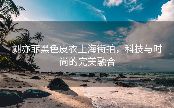 刘亦菲黑色皮衣上海街拍，科技与时尚的完美融合